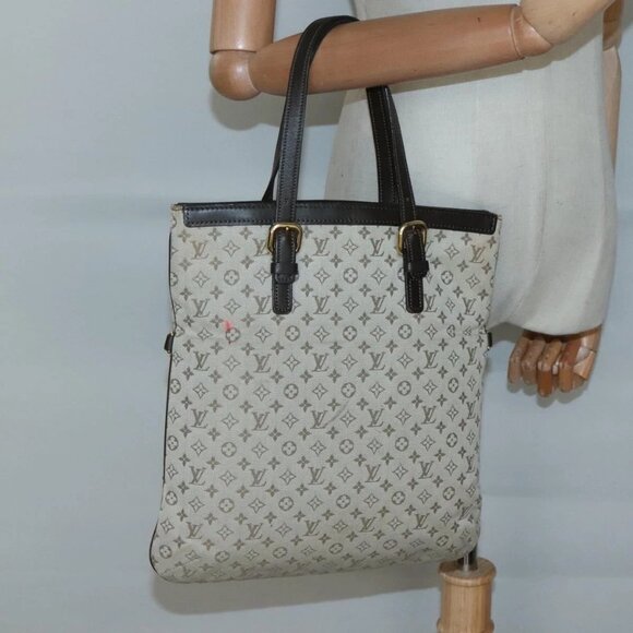 LOUIS VUITTON Monogram Mini Françoise Tote Bag 2way Khaki M92209 LV Auth - Picture 3 of 16